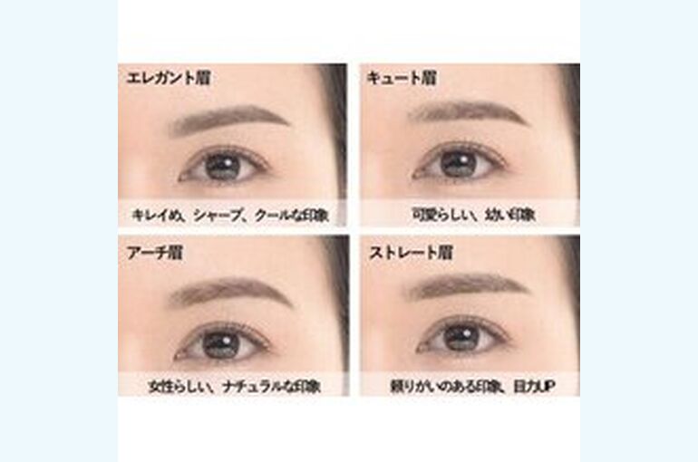 眉毛スタイリングの流れ